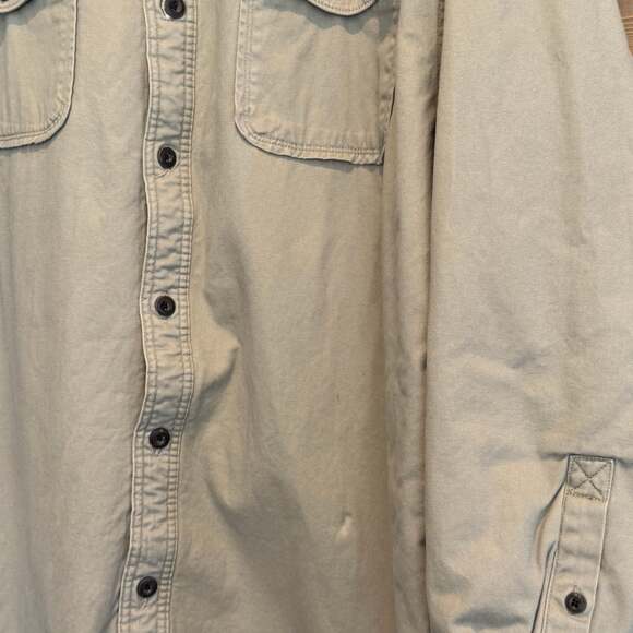 Men's Levi's Heavy Duty Lined Work Shirt Jacket Sherpa Shacket Tan XXL - Picture 2 of 6